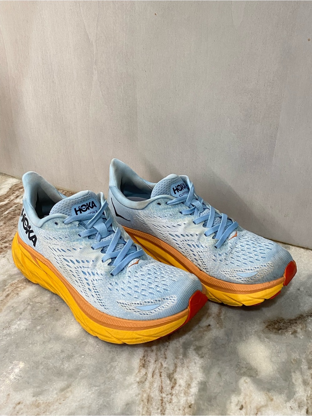 HOKA One One Clifton 8 Women's 6.5 B Summer Song Blue